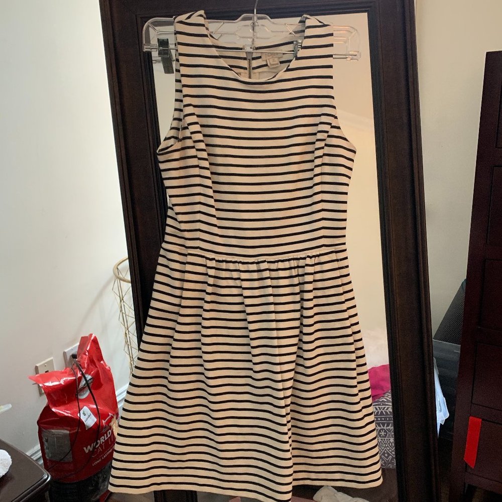 Striped A-Line J. Crew Dress